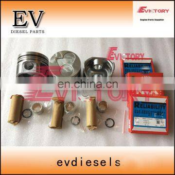 D1105 piston+piston ring kit for kubota U-20-3S excavator engine rebuild