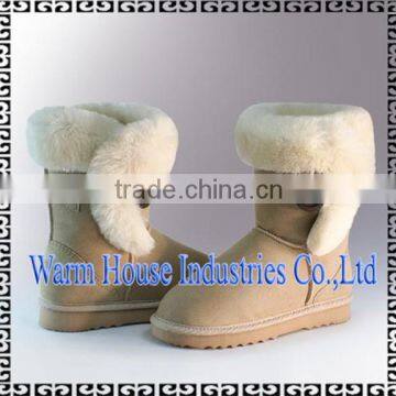 2016 best fashion style snow boots real fur for women