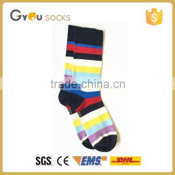 Customized Japanese colorful stripes cotton tube socks /quality socks