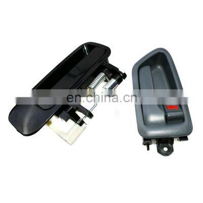 Free Shipping!Black Rear Right Outside Gray Inside Door Handle For Toyota Camry 69205-AA010 2P