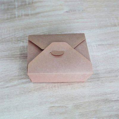 Eco-friendly disposable kraft paper takeaway box