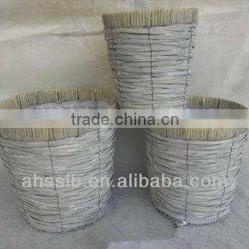 2013 New Beautiful Woven Willow Garden Decoration Flowerpot photo-3