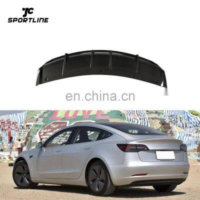 JC Sportline Carbon Fiber Rear Diffuser for Tesla Model 3 2016-2019