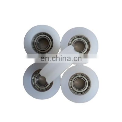 Plastic v/u groove wheel 606 607 608 wardrobe bathroom bearing pulley