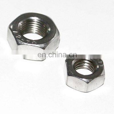 3/8 16UNC High quality and low price wholesale 304 Stainless steel inch hex nuts American system hex nut