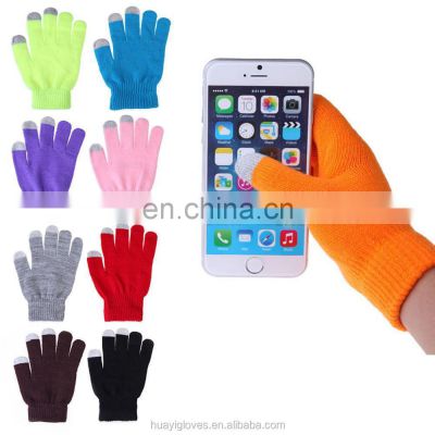 Promotional Gift Unisex Knitted Smartphone Touchscreen Gloves