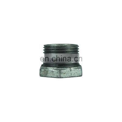 DKV galvanized malleable iron npt threaded galvanized pipe fittings hexagon bushings