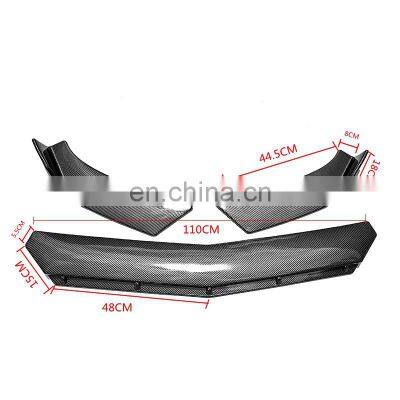 Factory Direct Auto Car Accessories, Carbon Fiber Universal Front Lip Bumper Diffuser Protector Type C  For All Car