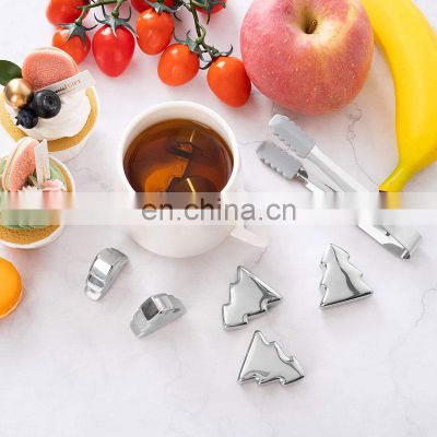 Christmas Mini Europe Shape Italy Reusable Wholesale Box Stainless Steel Ice Cube Whiskey