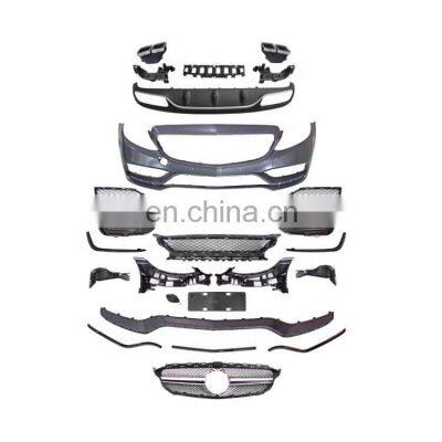 c63s w205 c63 front bumper c63 w205 exhaust w205 body kit amg w205 c63 coupe diffuser for mercedes benz W205 C63 AMG S COUPE