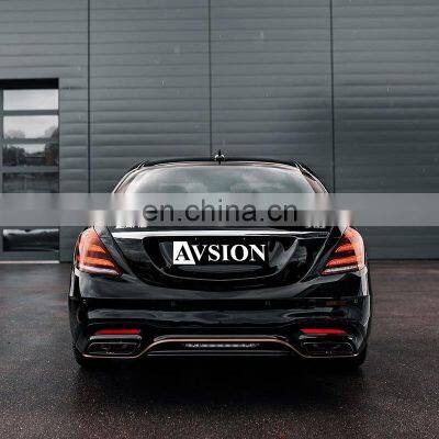 Auto Body Kits Include Front/rear Bumper Assembly Grille for Mercedes Benz S-class W222 Modified to S65 Model