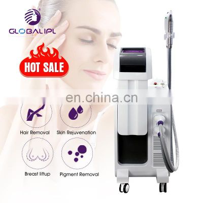 2022 Vertical 4 Handles Laser Ipl Shr Hair Removal Machine e-light skin rejuvenation