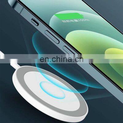 15W Fast Charging qi magnetic wireless charger magnet for iphone 12