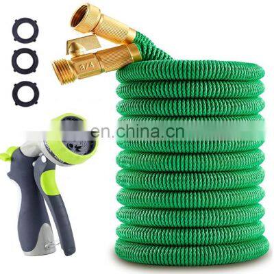 Hot sale multipurpose Garden Magic Expandable Garden Hose 100ft 75ft 50ft with 10 Function Spray Nozzle