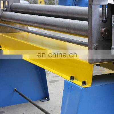 China Electric 3 Roller Bending Machine for Rounding 1.5mm Sheet Metal Pipe With Low Price photo-4