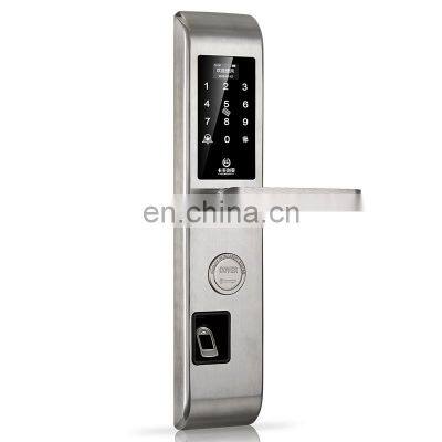 OEM Excellent Style Smart Fingerprint Door Lock with Bulit-in Doorbell and Touch Screen