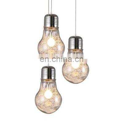 Nordic Modern Luxury Indoor Decorative Pendant Light Big Bulb Hanging Lamp for Bedroom and Living Room Chandelier