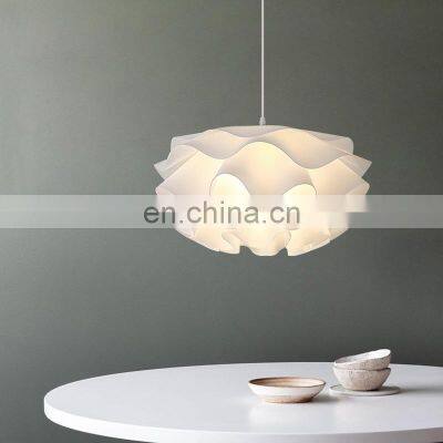 Italy Design Flower Shape LED Pendant Light Home Decoration Living Room Bedroom White Decorative Chandelier