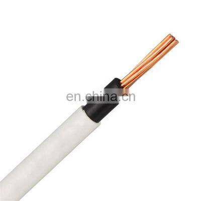 Fire Retardant Single Core Anneal Copper THHN Wire Cable PVC Insulated with Jacket Electrical wire