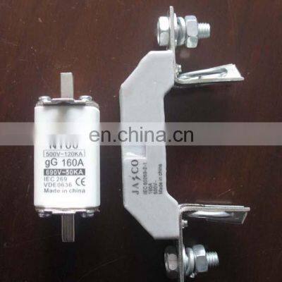 AC Fuse Holder Base Box NH00/NT00 Indicator Light Fast Blow Ceramic Fusibles nh Fuse Base Isolating