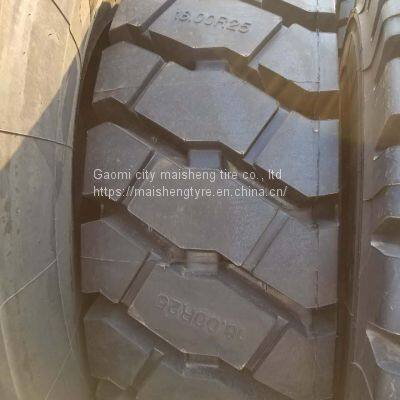 Full steel construction machinery tyre 1600R24 16.00R24 thickened tread