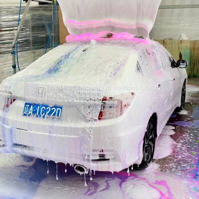 CBK 308 Built-in air-drying system car washing equipment with Chassis wash function with lava water-fall