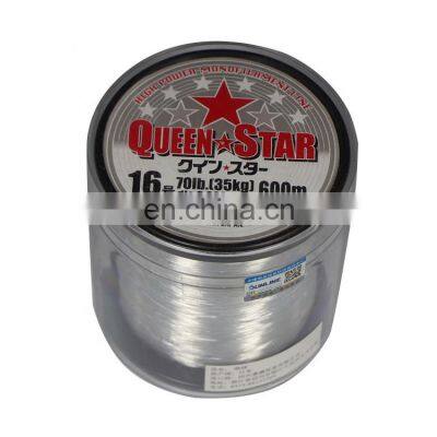 Fast Delivery Queen Star Nylon Thread Transparent Fishing Line For Seawater / Fresh Water