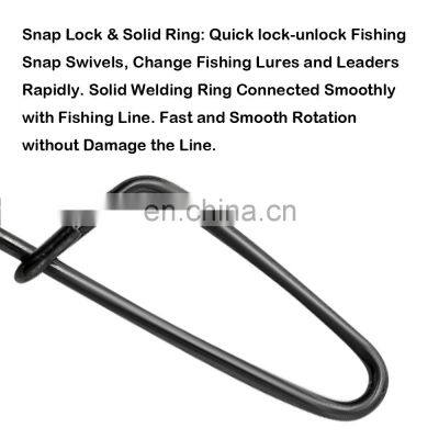 JOHNCOO Fishing Rolling Swivel With Coastlock Snap Stainless Fishing Swivel photo-5