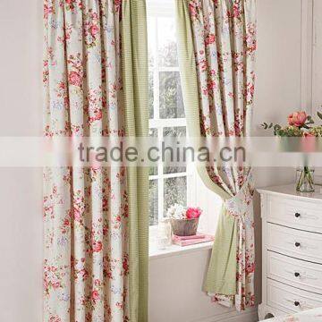 luxury bedding room printing wholesale window curtain