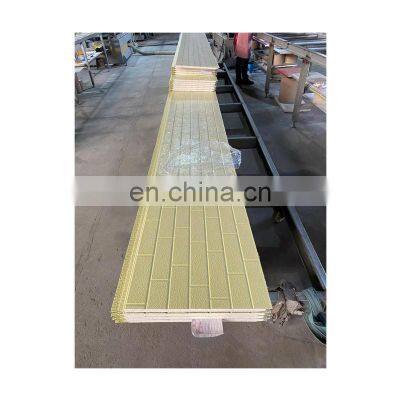 Quality myanmar eps foam sandwich wall panel  metal carved sandwich panel