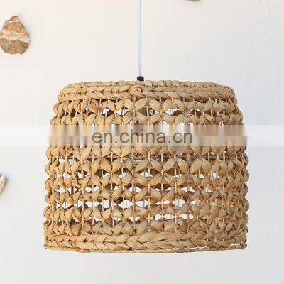 Hot Water Hyacinth Lamp Shades High Quality Woven Straw Pendant lights Lampshade Vietnam Manufacturer Cheap WHolesale