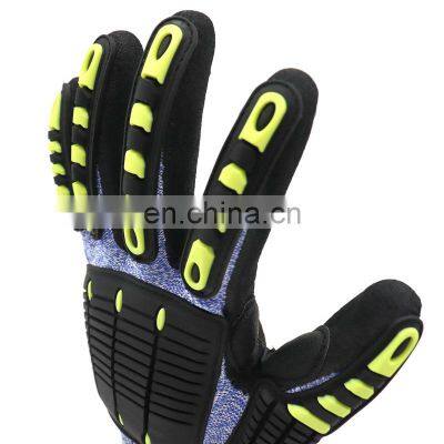 Nitrile Cut Resistant TPR Architecture Industrial Gloves Anti Impact Safety Cut5 Mechanical Work Glove photo-5