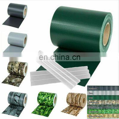 Green Gray Sichtschutzstreifen Decorative Garden Tape Fence Privacy Pvc Tarpaulin Strip Screen Roll photo-2