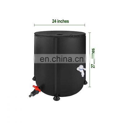 55 Gallon Green Plastic Pvc Tarpaulin Rain Barrel Watering System With Accessories photo-4