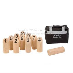 Educational Game Kubb Wooden Scatter Set