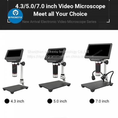 16MP 1080P HD HDMI Digital Microscope 7 Inch LCD 15X~208X Zoom Video Magnifier