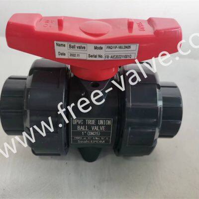 union connection end plastic ball valve