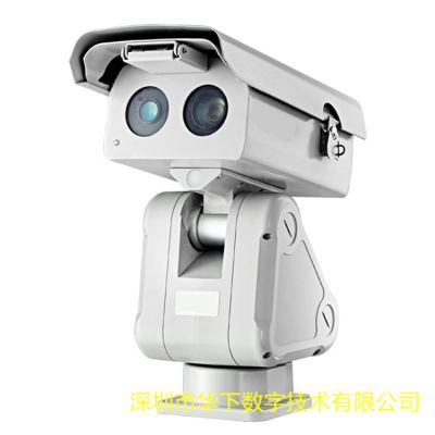 Dual camera temperature measurement, fire prevention, security, border monitoring, dual spectral thermal imaging pan tilt camera