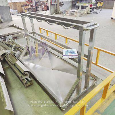 Factory Supply Price Cow Slaughtering Offal Head Trolley For Slaughterhouse Equipment photo-3