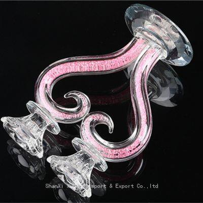 Heart Shaped Crystal Candle Holders Wedding Anniversary Table Centerpieces Glass Candelabra Candlesticks photo-3