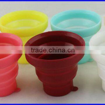 Candy Color Collapsible Silicone Folding Mug Cup