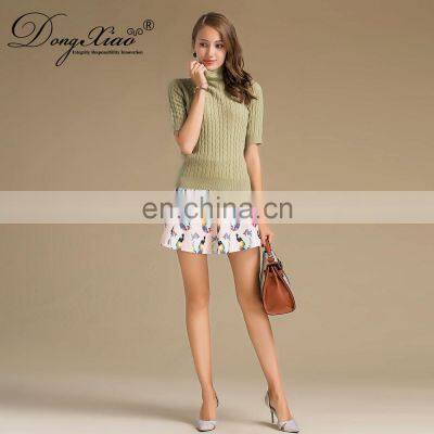 Женский свитер в препи-стиле с воротником photo-2