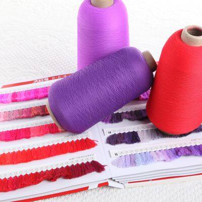 1000 Stock Colors 70D/24F/2 Nylon Yarn High Stretch Nylon Dty Yarn Hank Dyed Polyamides 6 Yarn for Elastic Webbing photo-5