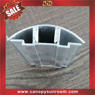 hot selling Aluminum Buckle Snap Connector profile for hollow polycarbonate pc sheet