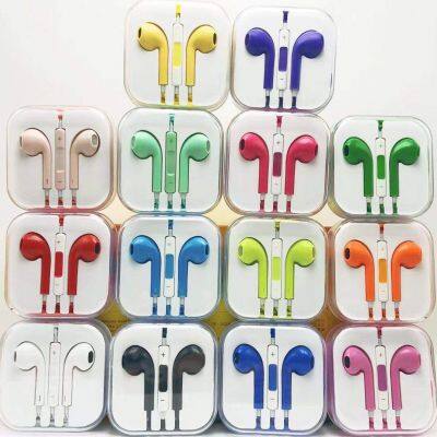 3.5MM Jack In-Ear Sport  Wired Earphones Headphones Earbuds With Mic For Smart Phone