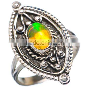 RARE ETHIOPIAN OPAL 925 STERLING SILVER RING ,925 STERLING SILVER JEWELRY WHOLE SALE,JEWELRY EXPORTER