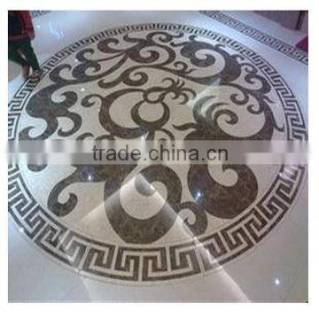 Decorative Rosa Polished Marble Foloor Waterjet Medallion photo-4