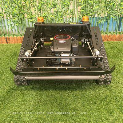 remote control mower on tracks, China remote brush mower price, remote controlled grass cutter for sale