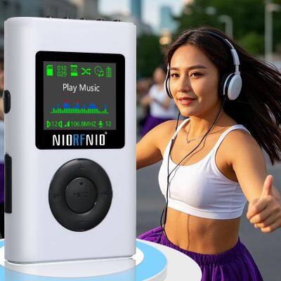 NIORFNIO Portable Multimedia FM Transmitter Held in Hand With the Function of Monitoring a Bluetooth Microphone photo-2