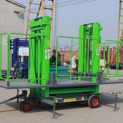 Hydraulic Mast Lifter Mobile Electric Mobile Masonry Platform Elevators Ladder Lift photo-5